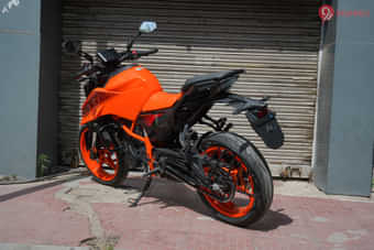 KTM 390 Duke Left Rear Three Quarter KTM 390 Duke Left Rear Three Quarter