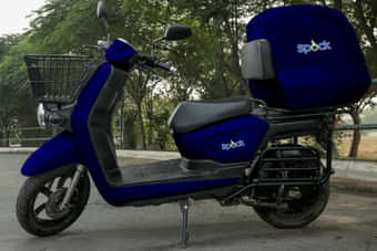 Li-ions Spock Electric Scooter Left Side View Li-ions Spock Electric Scooter Left Side View