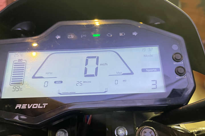 Revolt Motors RV1 TFT / Instrument Cluster