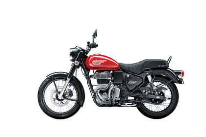Royal Enfield Bullet 350 Military Silver Red Left Side View