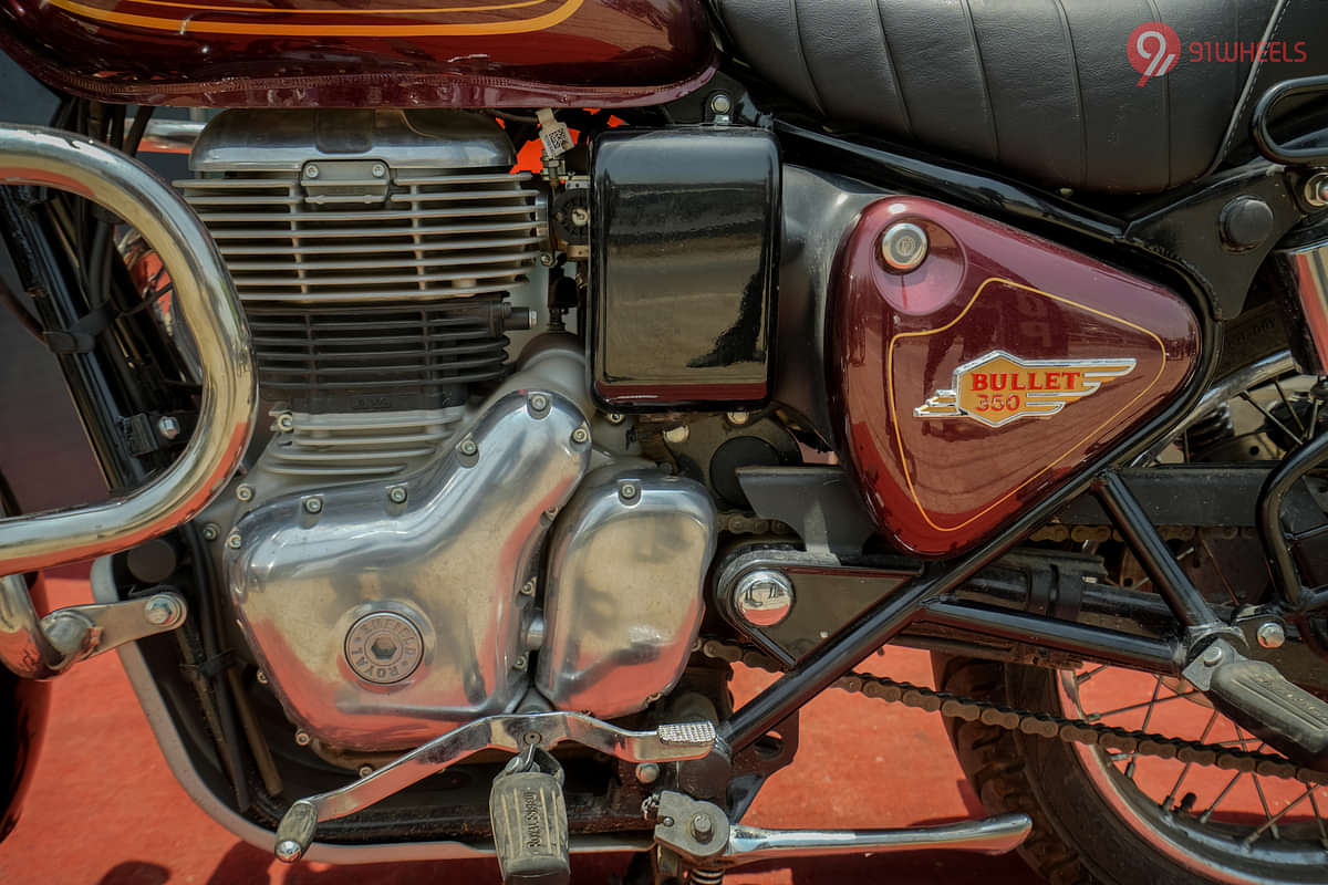 Royal Enfield Bullet 350 Engine From Left