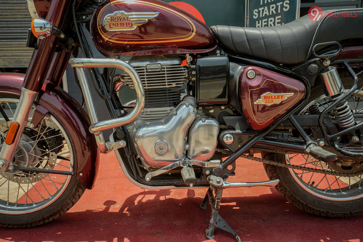 Royal Enfield Bullet 350 Engine From Left