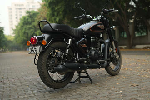 Royal Enfield Classic 350 Halcyon Series Single Channel Right Rear Three Quarter