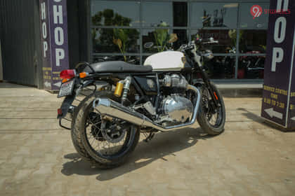 Royal Enfield Continental GT 650 Right Rear Three Quarter Royal Enfield Continental GT 650 Right Rear Three Quarter