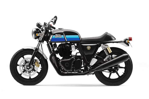 Royal Enfield Continental GT 650 (Slipstream Blue and Apex Grey Left Side View
