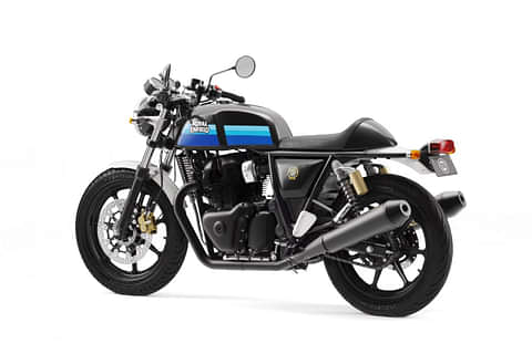 Royal Enfield Continental GT 650 (Slipstream Blue and Apex Grey Left Rear Three Quarter