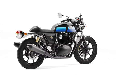 Royal Enfield Continental GT 650 (Slipstream Blue and Apex Grey Right Side View