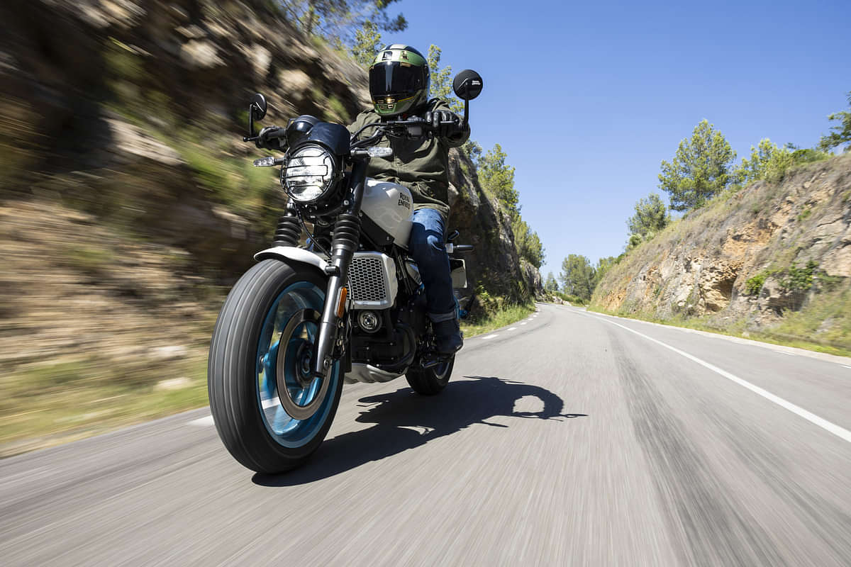 Royal Enfield Guerrilla 450 Riding Shot