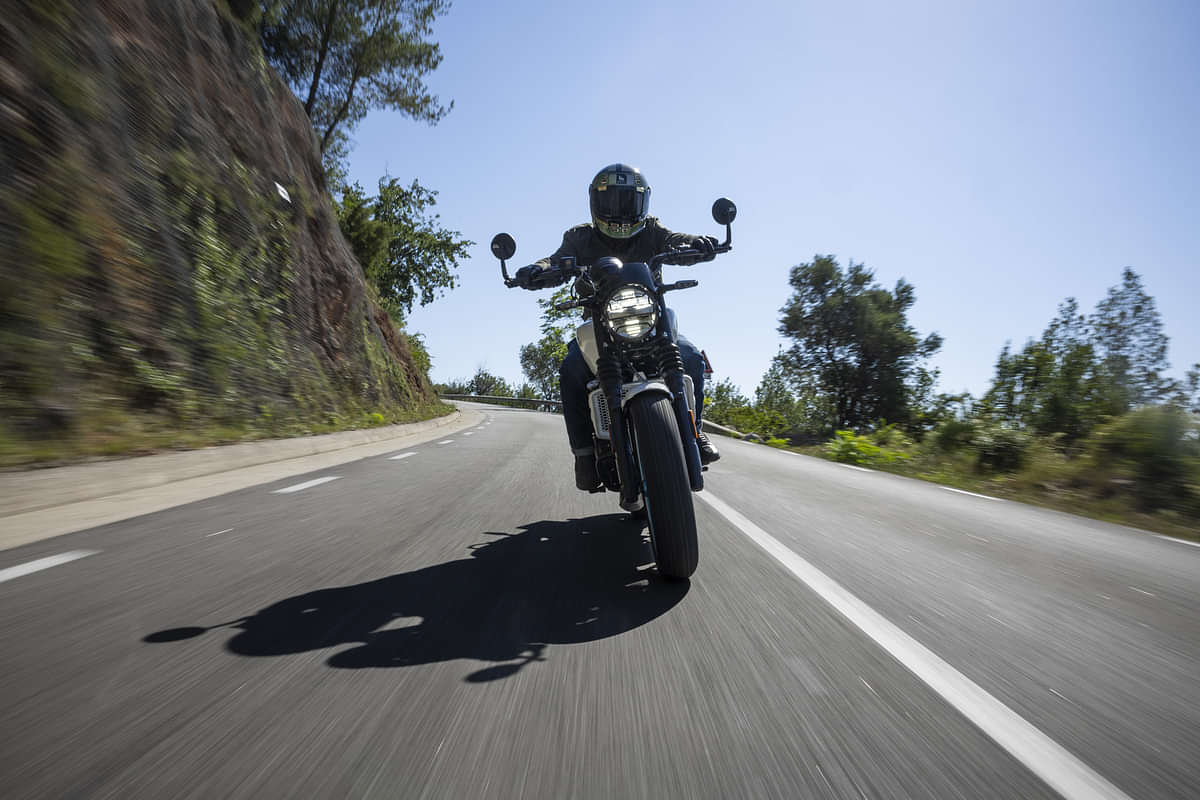 Royal Enfield Guerrilla 450 Riding Shot