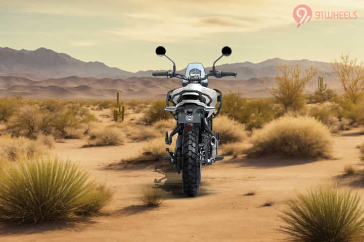 Royal Enfield Himalayan 450 Rear View Royal Enfield Himalayan 450 Rear View