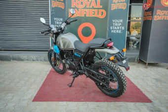 Royal Enfield Scram 411 Left Rear Three Quarter Royal Enfield Scram 411 Left Rear Three Quarter