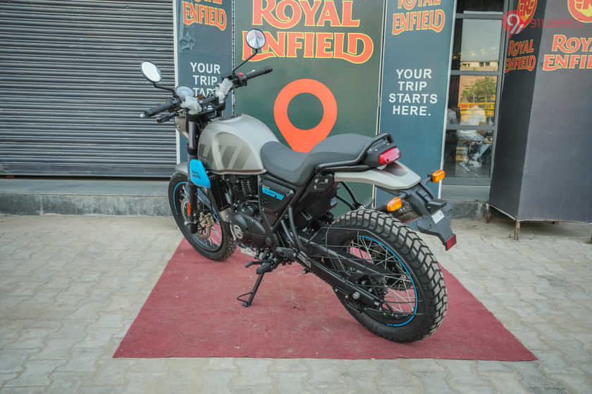 Royal Enfield Scram 411 Left Rear Three Quarter Royal Enfield Scram 411 Left Rear Three Quarter