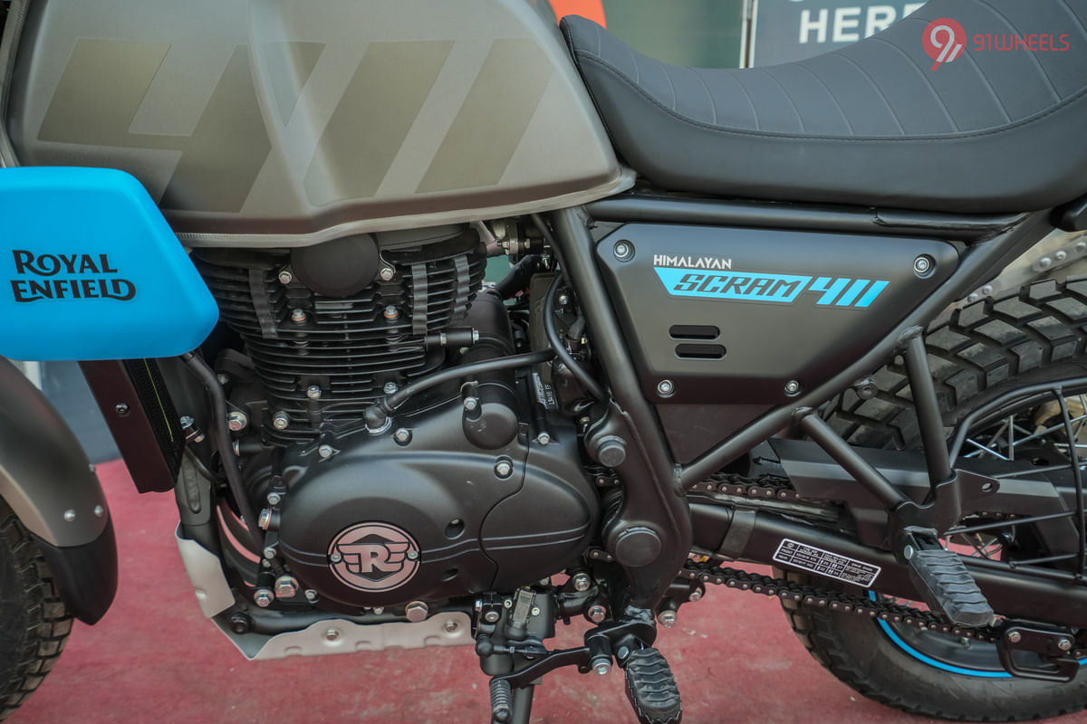 Royal Enfield Scram 411 Battery Compartment
