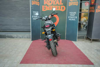 Royal Enfield Scram 411 Rear View Royal Enfield Scram 411 Rear View