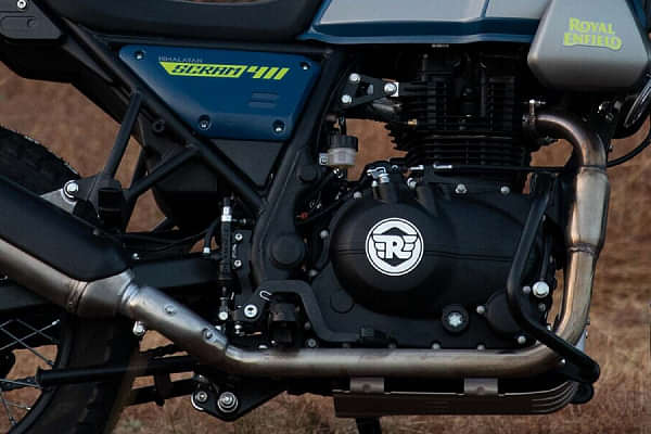 Royal Enfield Scram 411 Engine From Right