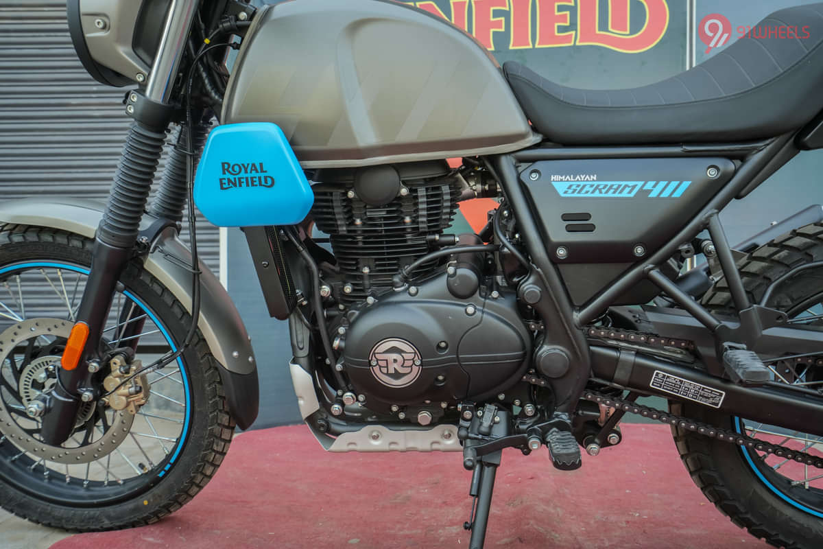 Royal Enfield Scram 411 Engine From Left