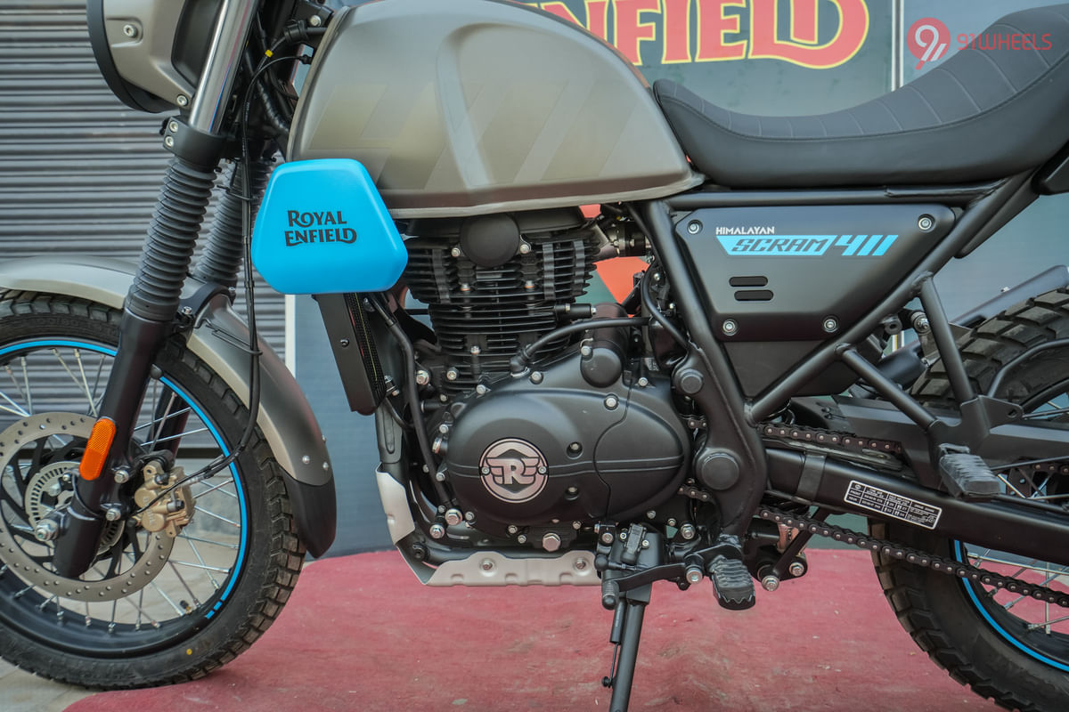 Royal Enfield Scram 411 Engine From Left