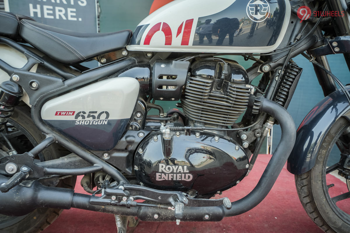 Royal Enfield Shotgun 650 Engine From Right
