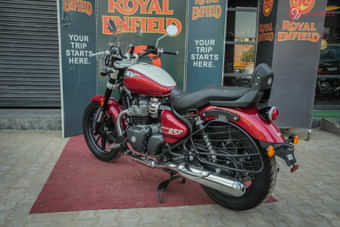 Royal Enfield Super Meteor 650 Left Rear Three Quarter Royal Enfield Super Meteor 650 Left Rear Three Quarter