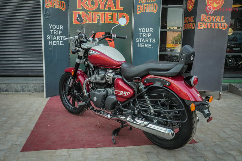 Royal Enfield Super Meteor 650 Left Rear Three Quarter Royal Enfield Super Meteor 650 Left Rear Three Quarter