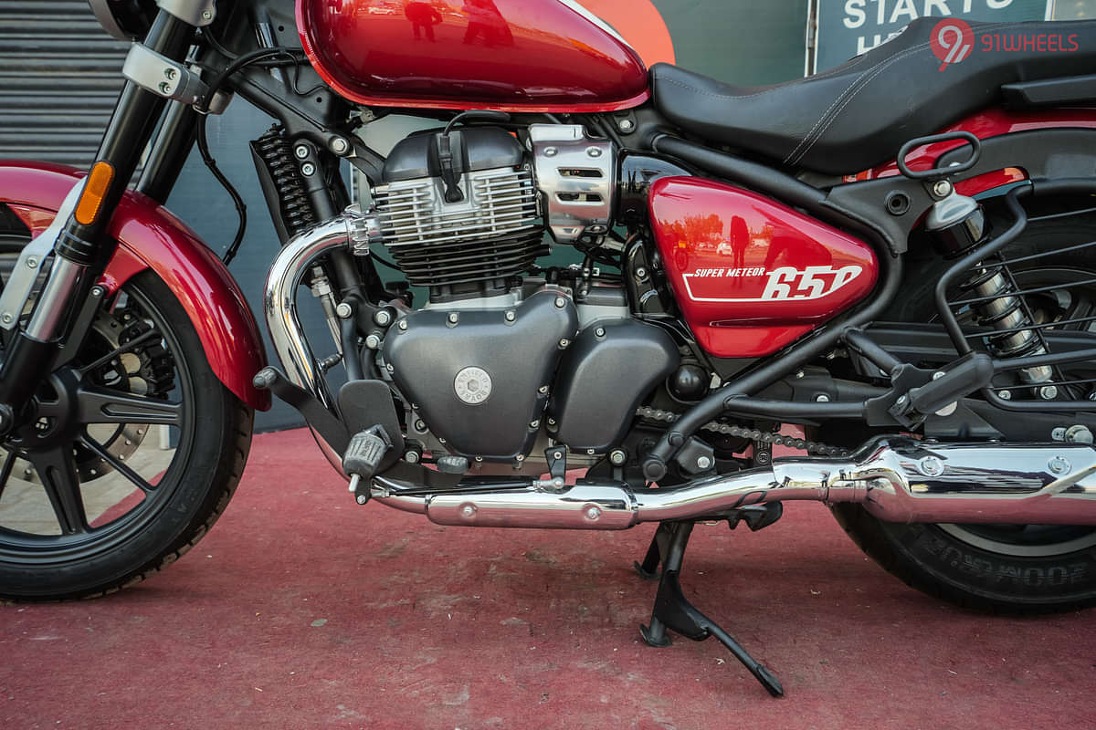 Royal Enfield Super Meteor 650 Engine From Left