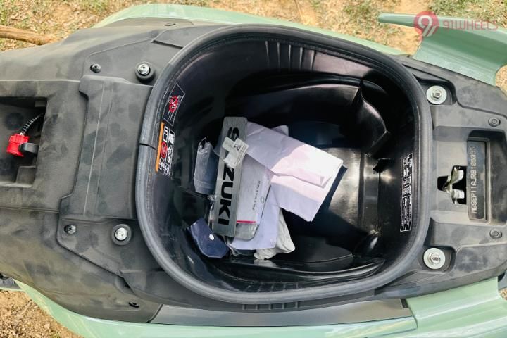 Suzuki E Access Underseat Storage