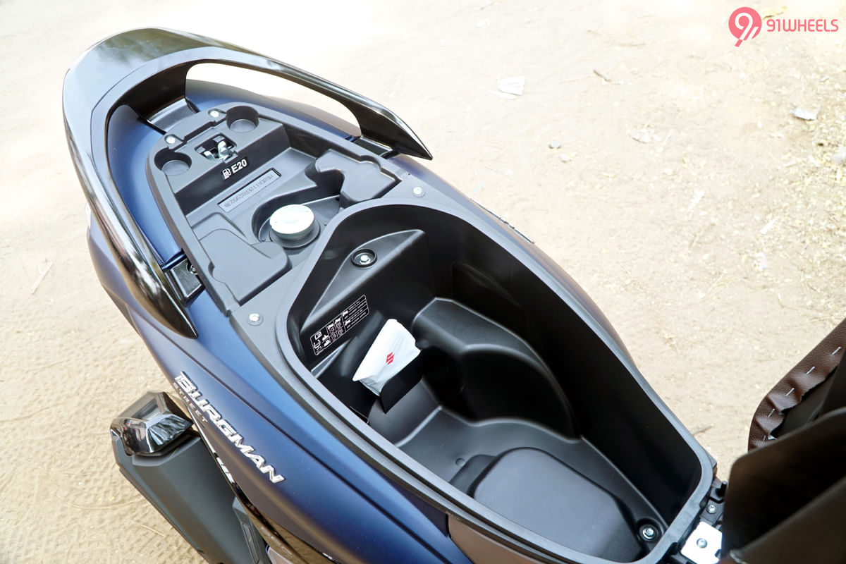 Suzuki Burgman Street Underseat Storage