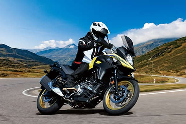 Suzuki V Strom 650 XT Riding Shot