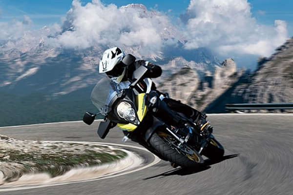 Suzuki V Strom 650 XT Riding Shot