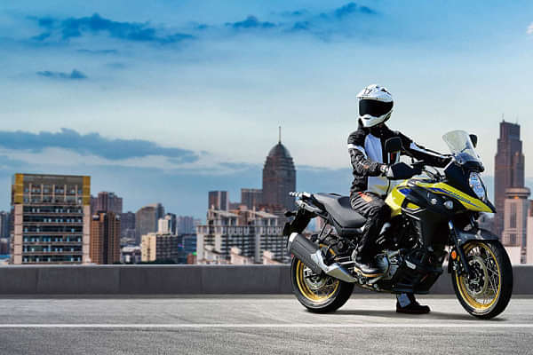 Suzuki V Strom 650 XT Riding Shot