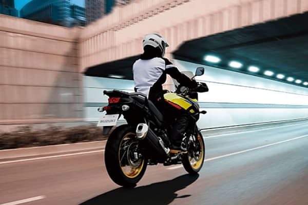 Suzuki V Strom 650 XT Riding Shot