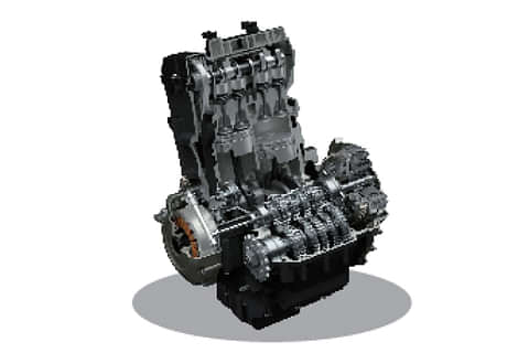 Suzuki V-Strom 800DE Engine From Left
