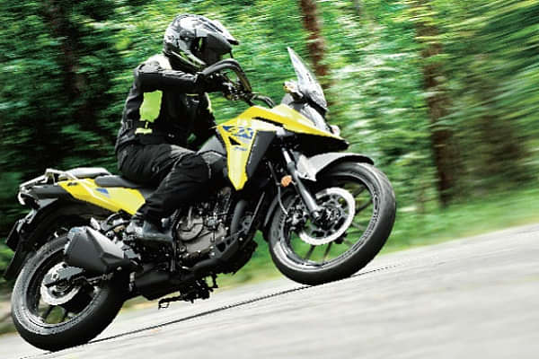 Suzuki V-Strom SX 250 Riding Shot