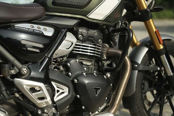 Triumph Scrambler 400X Engine From Right