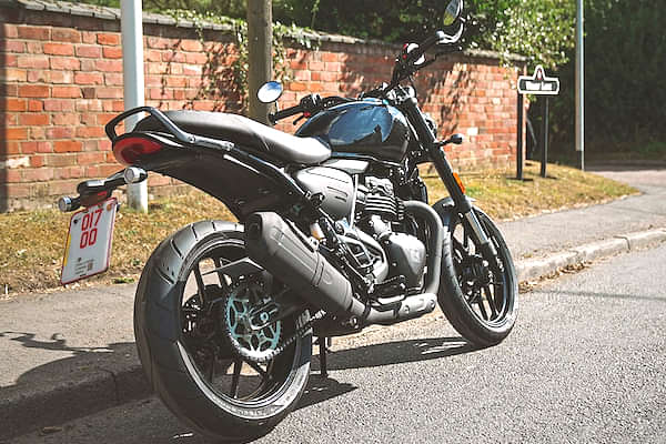 Triumph Bajaj Scrambler 350 Rear Side Profile