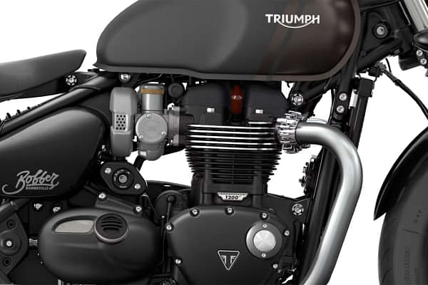 Triumph Bonneville Bobber Engine From Right