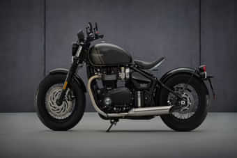 Triumph Bonneville Bobber Left Side View Triumph Bonneville Bobber Left Side View