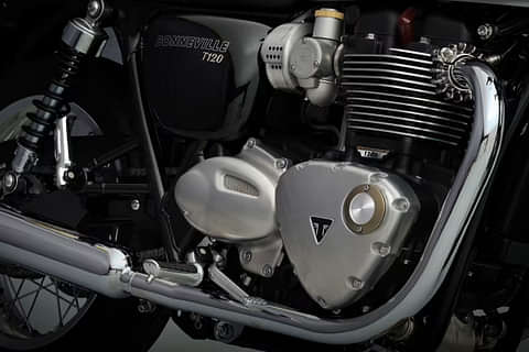 Triumph Bonneville T120 Black Engine From Right Image