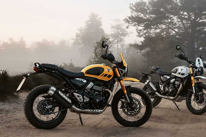 Triumph Scrambler 400 XC Right Side View Triumph Scrambler 400 XC Right Side View