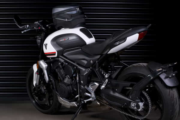 Triumph Trident 660 Left Rear Three Quarter Triumph Trident 660 Left Rear Three Quarter