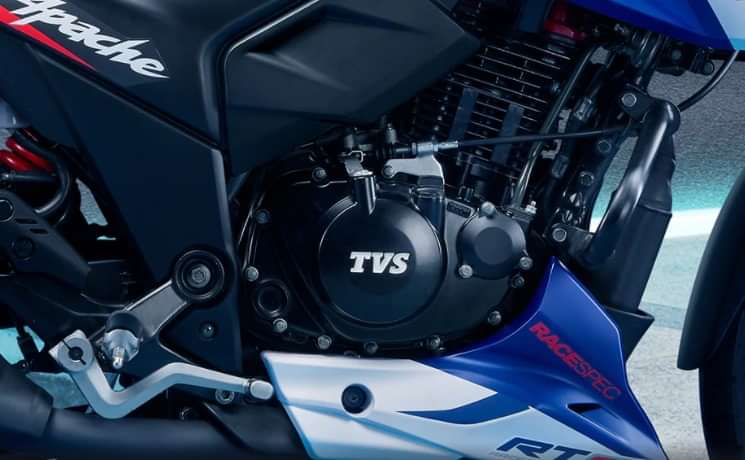 TVS Apache RP 165 2021-2023 Engine From Right
