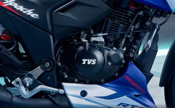 TVS Apache RP 165 2021-2023 Engine From Right TVS Apache RP 165 2021-2023 Engine From Right