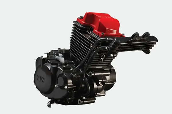 TVS Apache RTR 160 4V Engine From Right