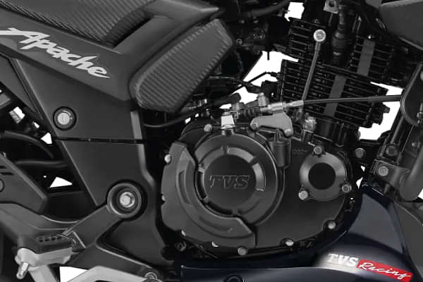 TVS Apache RTR 180 Engine From Right