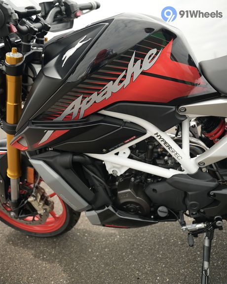 Apache RTR 310 Engine From Left
