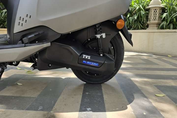 TVS iQube Electric Engine From Left