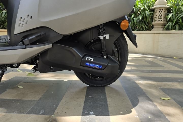 TVS iQube Electric Engine From Left