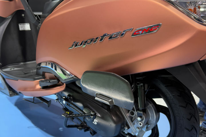 TVS Jupiter 125 CNG Engine From Left