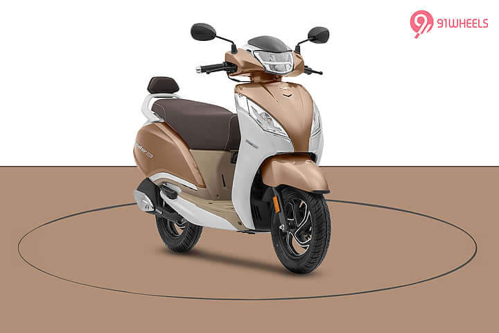 TVS Jupiter 125 Right Front Three Quarter