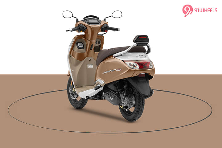 TVS Jupiter 125 Left Rear Three Quarter